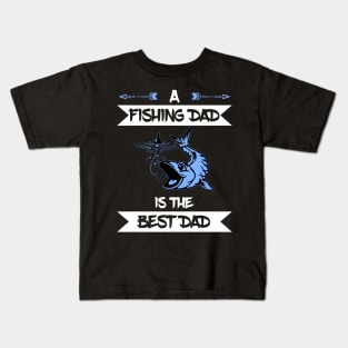 Fishing Dad Best Dad Kids T-Shirt